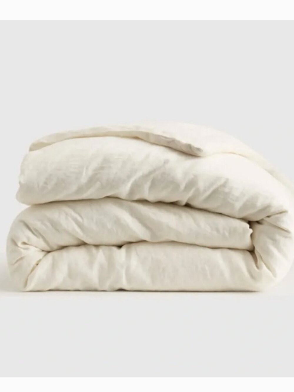 NWOT Quince European Linen Queen Duvet Cover in Ivory (No Shams)